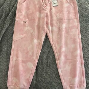 Figs Pink Jogger Scrubs
